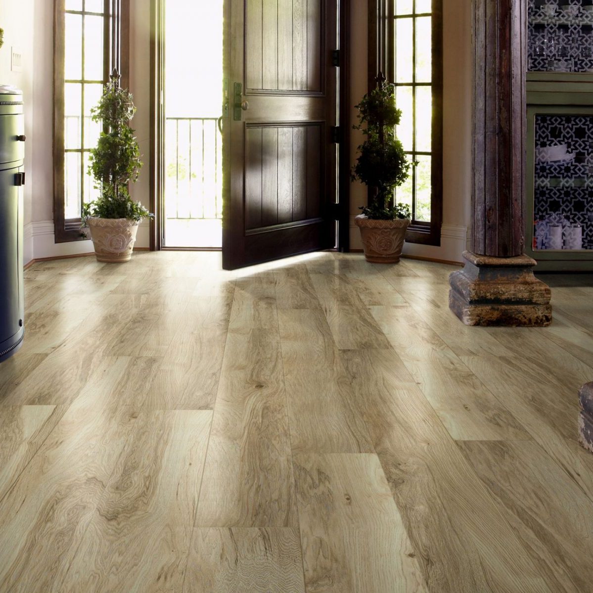 Luxury vinyl flooring installation project