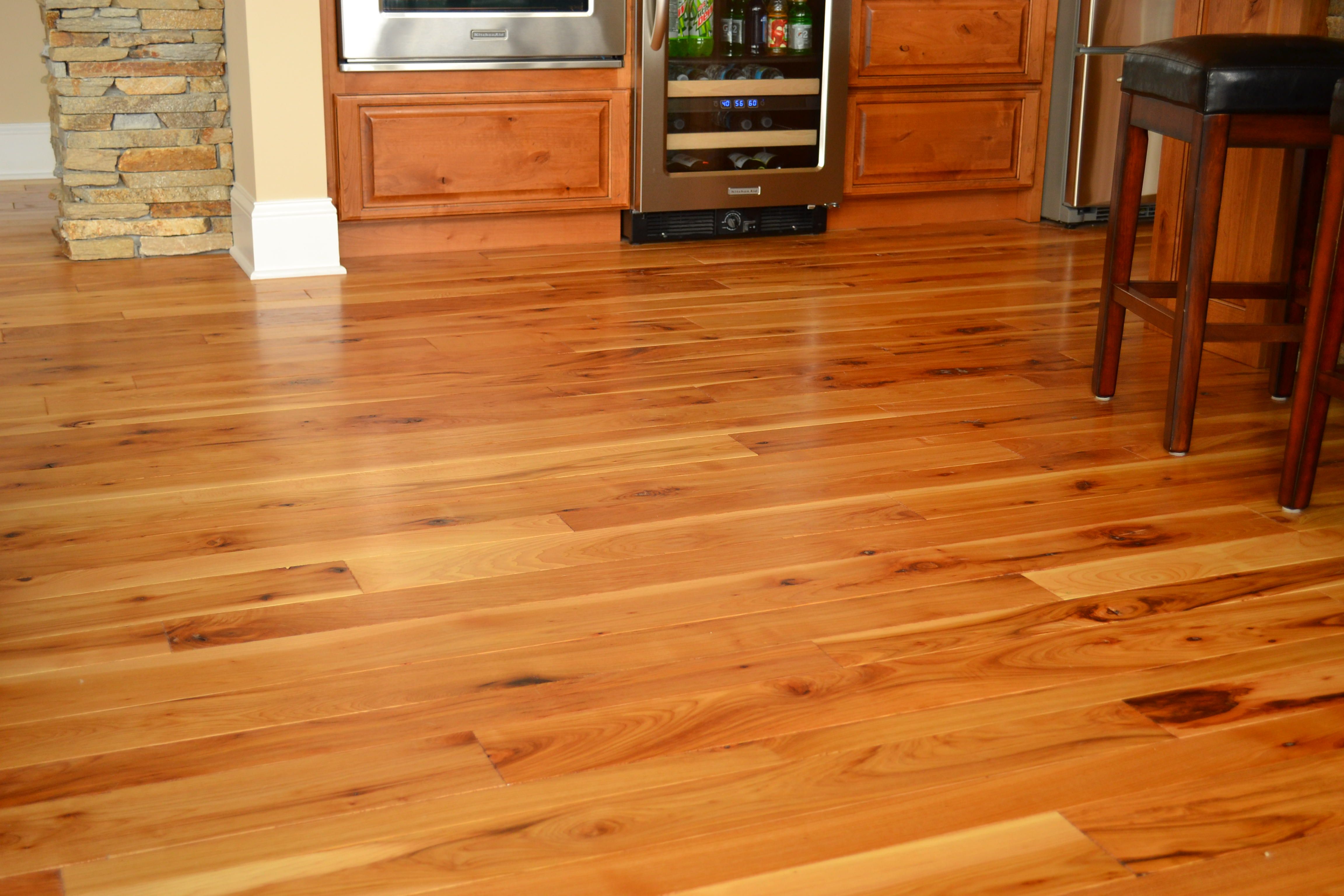 Wood flooring installation project
